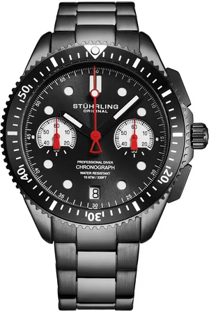 Stuhrling Mens Velocity 4016 Quartz 42mm Chronograph - - One Size