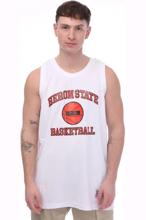 Heron Preston Mens 23 Tank Top in red - Size X-Large