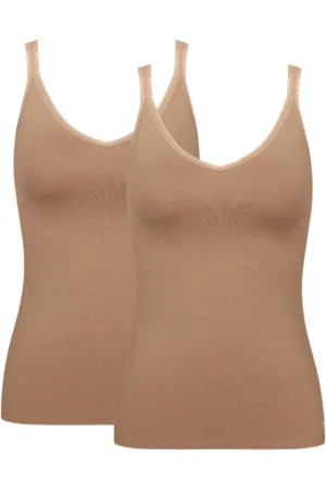 Sloggi Womens Go Shirt 2 Pack - Polyamide - Size Small