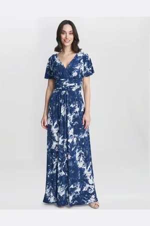 Gina Bacconi Womens Emily Jersey Maxi Dress - - Size 18 UK