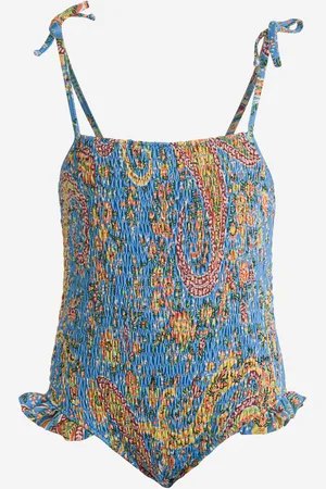 Etro Girls Floral Paisley Swimsuit in - Size 6Y
