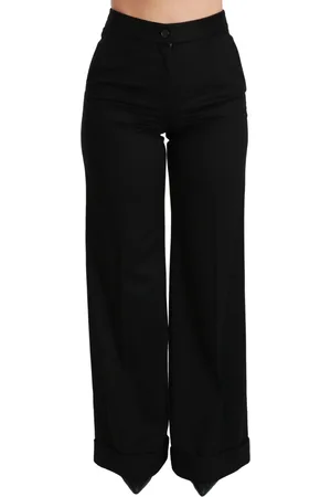 Dolce & Gabbana Womens Wide Leg Flared Cashmere Pants - - Size IT 38 (Women