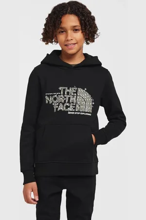 The North Face Childrens Unisex Kids Drew Peak Overhead Hoodie in Fleece - Size Medium