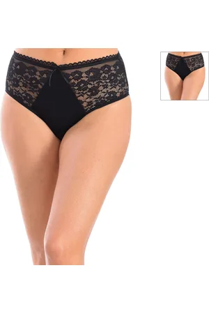 Kisses and Love Womens Pack-2 Microfiber Briefs Q-EN 205 - - Size 3XL