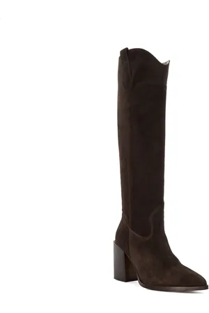 Dune Womens Ladies Tavern - Mid Suede Knee-High Boots - - Size UK 8