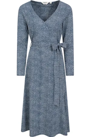 Mountain Warehouse Womens/Ladies Santorini Dotted Long-Sleeved Midi Dress (Dark ) - Size 6 UK