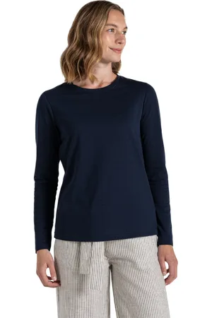 Craghoppers Womens/Ladies Akona Stripe Nosilife Long-Sleeved T-Shirt ( Navy) - Size 12 UK