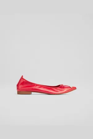 LK Bennett Womens Tilly Flats, Raspberry - - Size UK 7