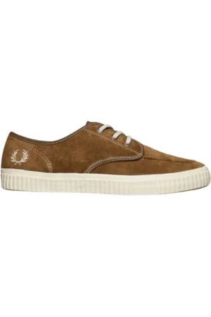 Fred Perry B7175 988 Low Suede Ealing Leather Mens Trainers - - Size UK 3