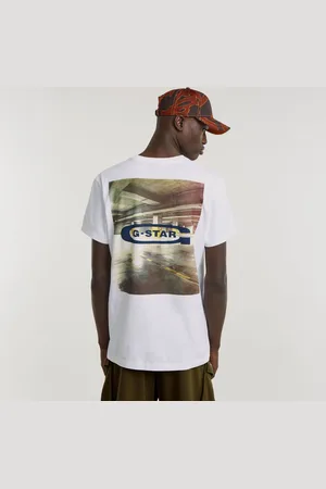 G-Star Mens G-Star RAW Photo Print T-Shirt - Cotton - Size Small