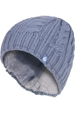 Heat Holders Womens Ladies Cable Knit 3.4 Tog Fleece Lined Thermal Winter Hat - - One Size