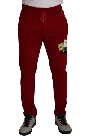 Dolce & Gabbana Mens Cotton Logo Patch Sweatpants Jogging Pants material_cotton - Size IT 44 (Mens)