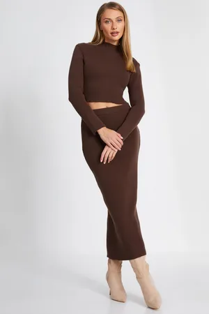 Quiz Womens Knit Midaxi Skirt - Size Large
