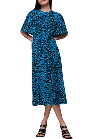 Whistles Womens Painted Leopard Amelia Dress - - Size 14 UK