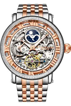 Stuhrling Mens Gold and Special Reserve Automatic 48mm Skeleton - One Size