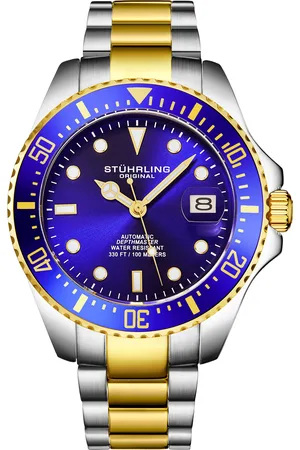 Stuhrling Mens Japanese Automatic Depthmaster 4048 42mm Diver - - One Size