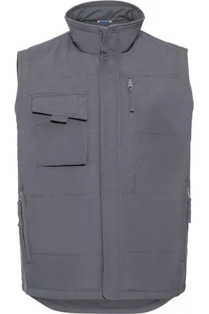 Russell Athletic Mens Heavy Duty Gilet (Convoy Grey) - - Size Medium