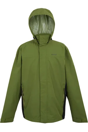 Regatta Mens Matt II Waterproof Jacket (Nephrite /Black) - Size X-Large