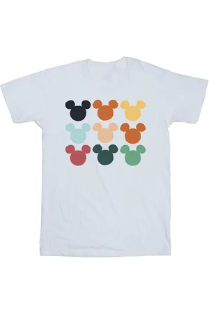 Disney Boys Mickey Mouse Heads Square T-Shirt - Size 9-11Y