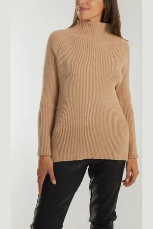 Blue Vanilla Womens Double Hem Detail High Neck Jumper - - Size Medium/Large