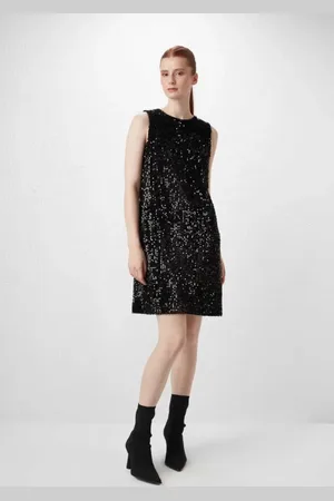 Gusto Womens Sequinned Classic Dress in - Size Large
