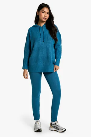 Boohoo Womens Soft Knit Hoodie Co-ord - - Size Small