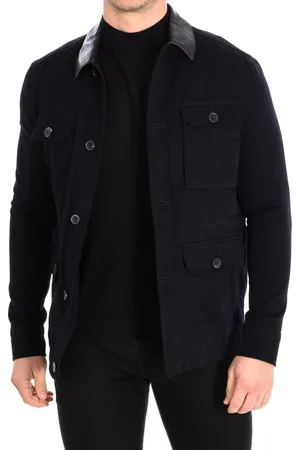 Zapa Mens Haute couture coat with fur lapel collar HDPAR19-HD310 men - Cotton - Size EU 46