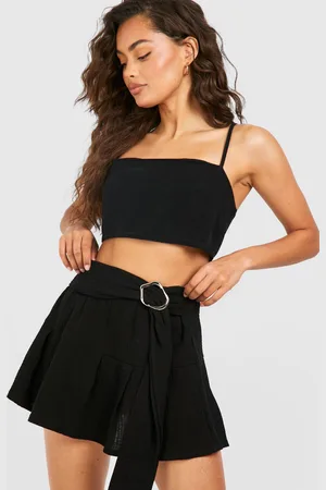Boohoo Womens Textured Belt Detail Mini Skirt - - Size 14 UK