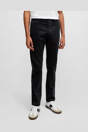 HUGO BOSS Mens Slim Fit Chinos in Stretch-Cotton Satin - - Size 32W/34L