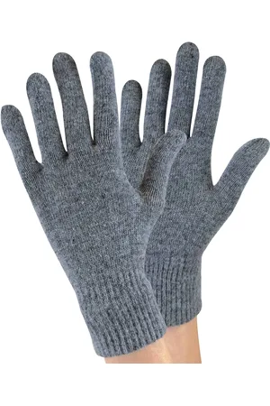 Sock Snob Ladies / Womens Knitted Magic Thermal Wool Gloves for Cold Weather - Spandex - One Size