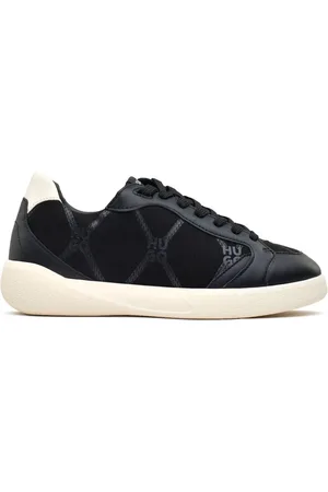 HUGO BOSS Womens Riven Tenn Trainers - Leather - Size UK 6