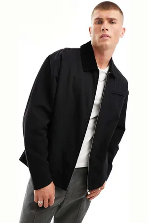 ASOS Mens oversized harrington jacket in washed - Size 2XS