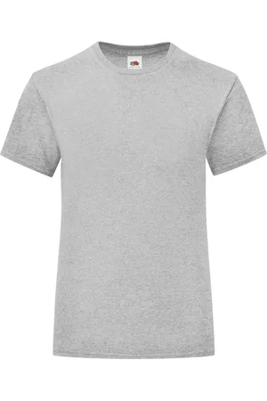Fruit Of The Loom Womens Girls Iconic T-Shirt (Heather ) - Size 14-15Y