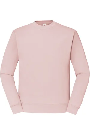 Fruit Of The Loom Mens Classic 80/20 Set-in Sweatshirt (Powder Rose) - - Size X-Large