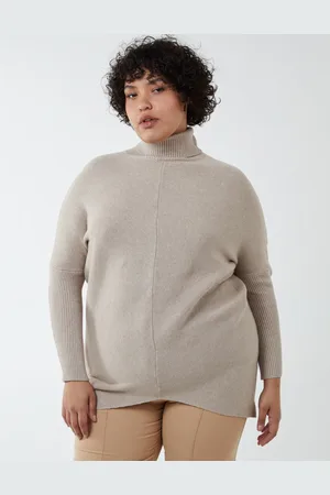 Blue Vanilla Womens Curve Roll Neck Turtle Jumper - Nylon - Size 18 UK