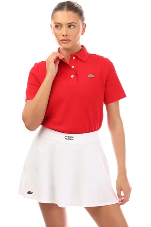 Lacoste Womens Regular Fit Polo Shirt in Cotton - Size 14 UK