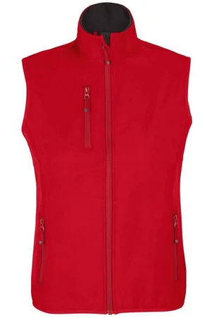 Sols Womens/Ladies Falcon Softshell Recycled Body Warmer (Pepper ) - Size Medium