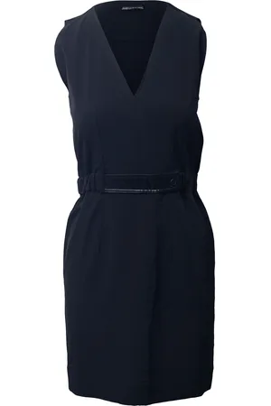 Balenciaga Womens V-Neck Sheath Dress in Triacetate - Size Small