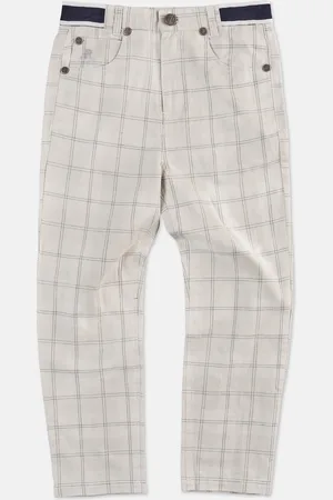 Angel & Rocket Boys Emerson Check Trouser Cotton - Size 12Y
