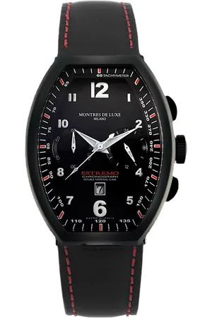 Montres De Luxe : Mens Estremo Watch Leather - One Size