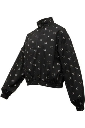 Nike Womens All-Over Logo Thin Jacket Nylon - Size Small