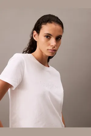 Calvin Klein COTTON TEES Womens T Shirt - Size Large