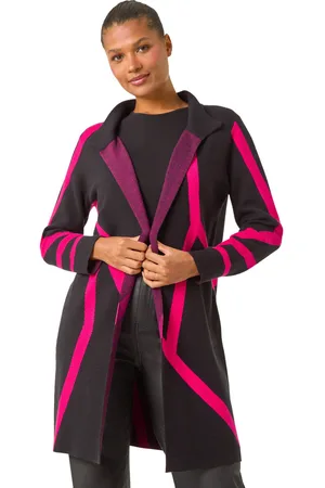 Roman Womens Abstract Patterned Cardigan - - Size 18 UK