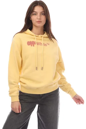 OFF-WHITE Womens Off White Spary Helvetica Regular Hoodie in - Size 6 UK