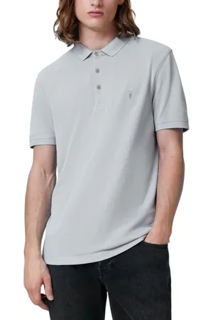 AllSaints Reform Mens Polo Shirt Summer Casual T Shirts - Cotton - Size 2XL