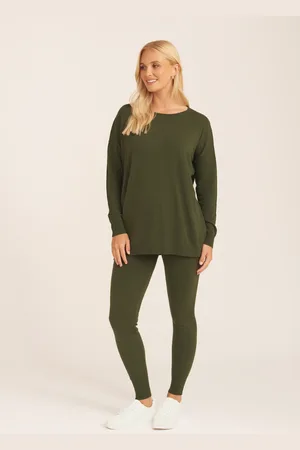 Gini London Womens Brushed Cotton Leggings - viscose - Size Small/Medium