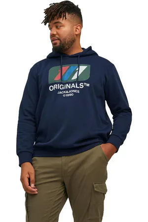 JACK & JONES Mens Plus Size Hoodie Big and Tall - Size 3XL