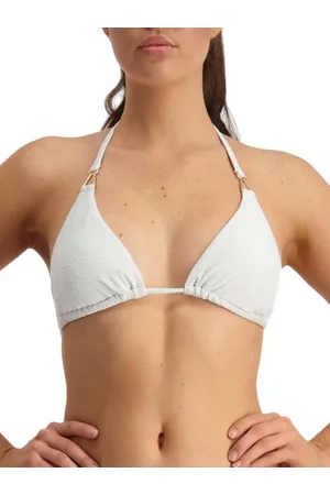 Moontide Womens Metallic Chic Triangle Bikini Top Polyamide - Size X-Small