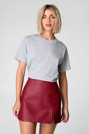 NASTY GAL Womens Essentials Faux Leather Mini Skirt - - Size 6 UK