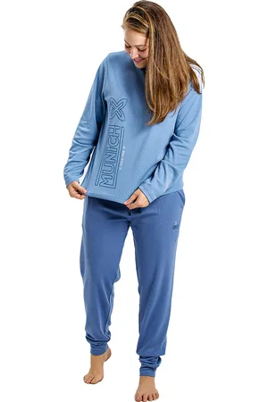Munich Womens Long Sleeve Pajamas MUDP0301 - - Size Large